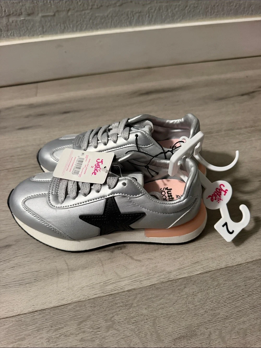 Justice silver metallic